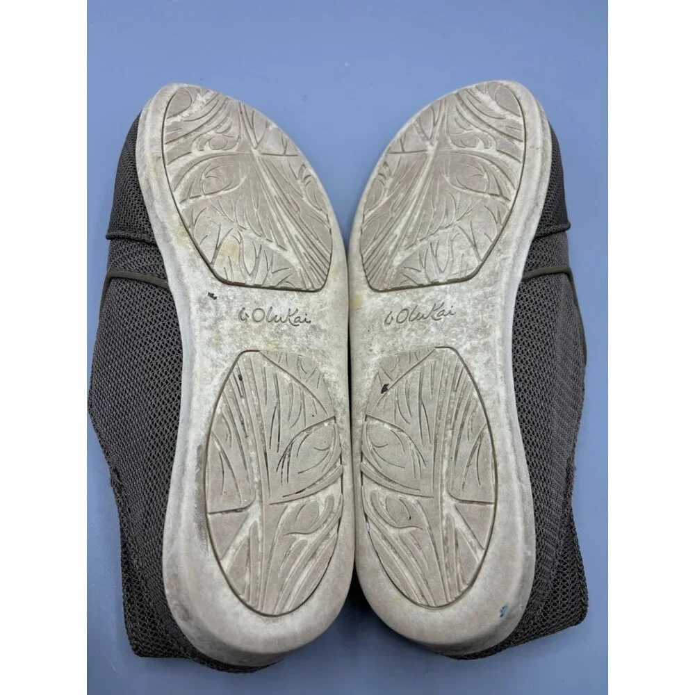 Olukai‎ Women's Waialua Mesh Loafer Shoes Size 9 Brown Casual Shoe